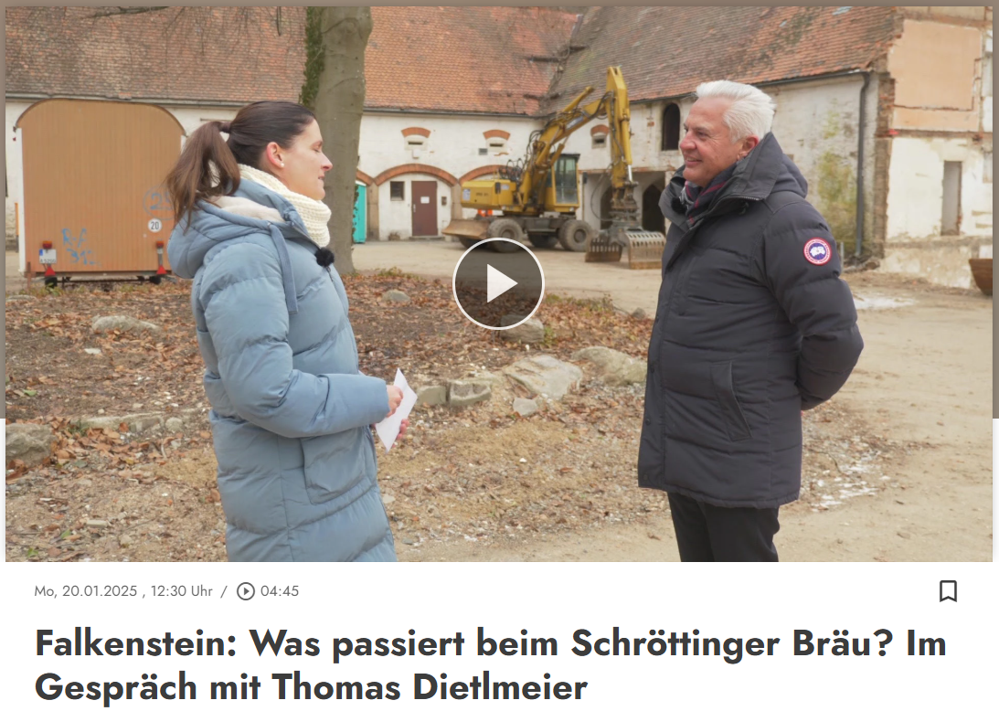 TVA-Interview mit Thomas Dietlmeier zum Schröttinger Bräu, Falkenstein